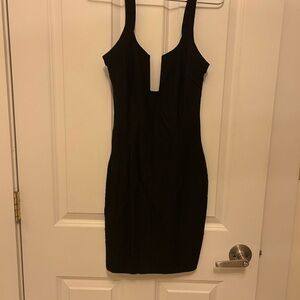 Rare London Black Backless Dress